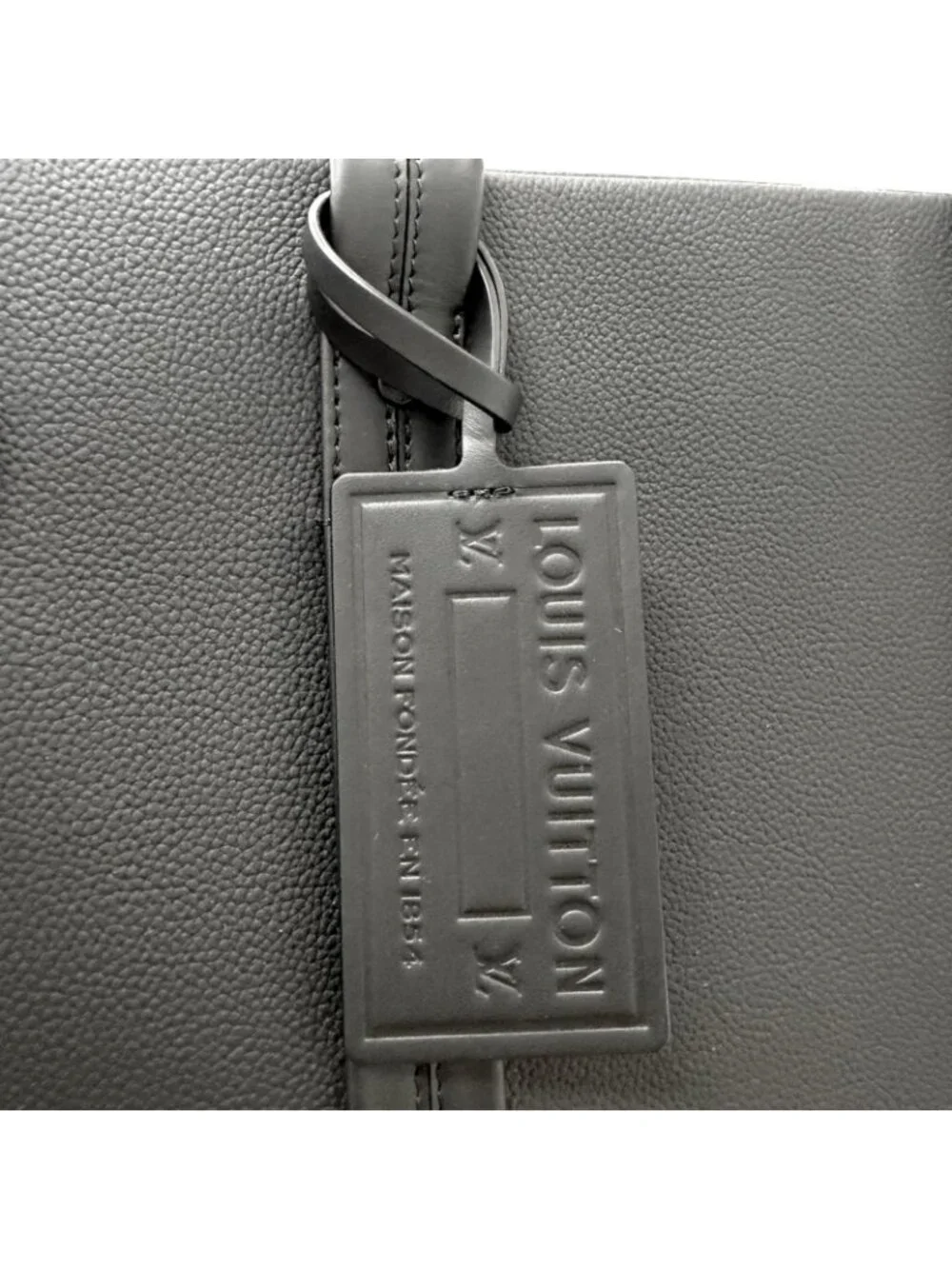 Louis Vuitton LV Aerogram Takeoff Leather Tote Black